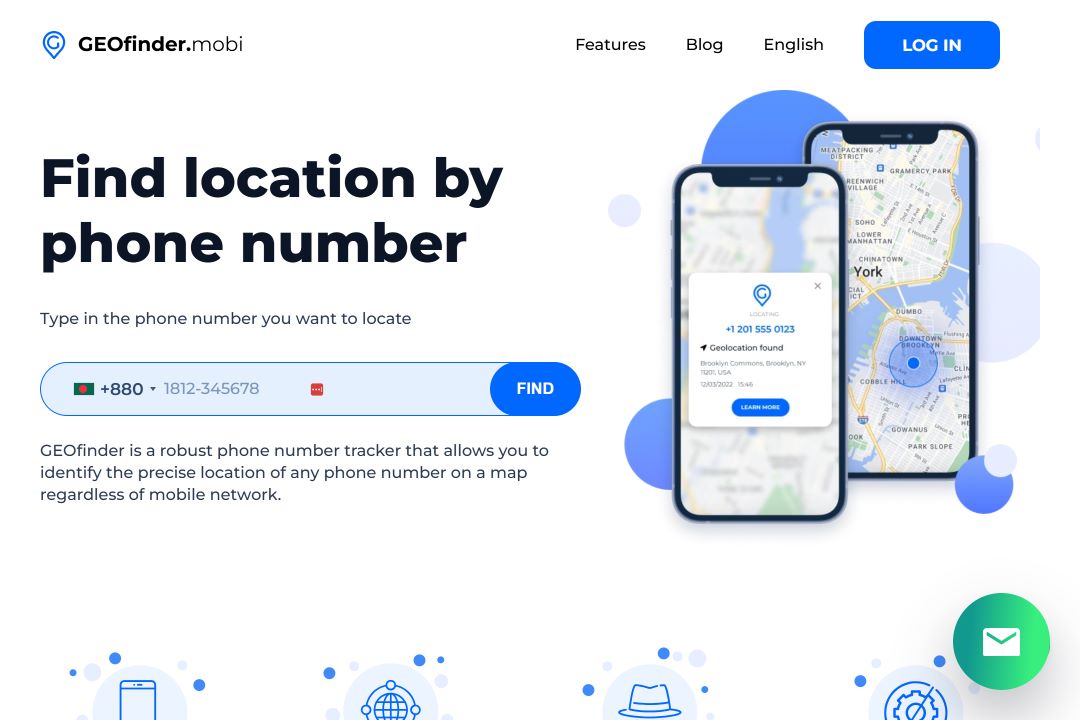 GEOfinder interface